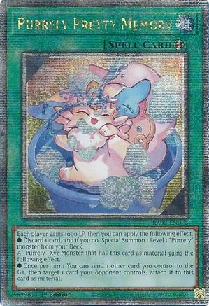 purrely cards yugioh CR01-AE186 Purrely Pretty Memory (R)