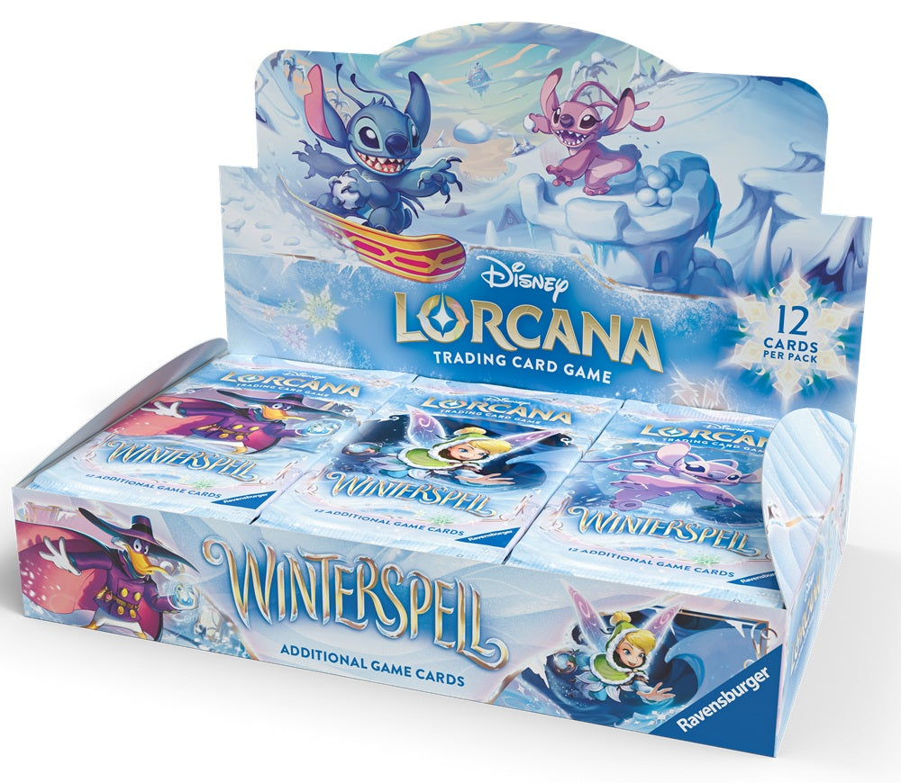 how many packs in a booster box lorcana Disney Lorcana: Winterspell Foil Options:Rainbow of Booster Boxes - gamescape
