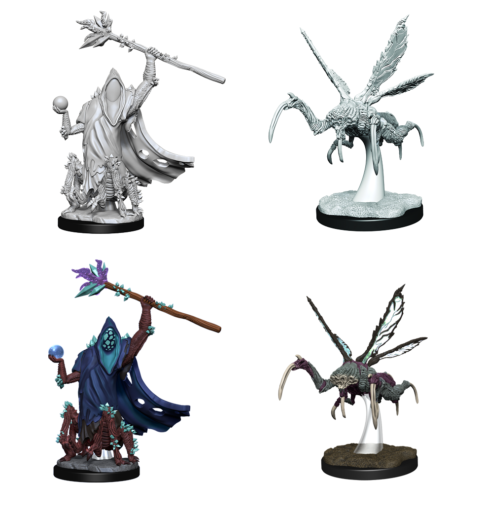 Critical Role Unpainted Miniatures - Core Spawn Emissary and Seer