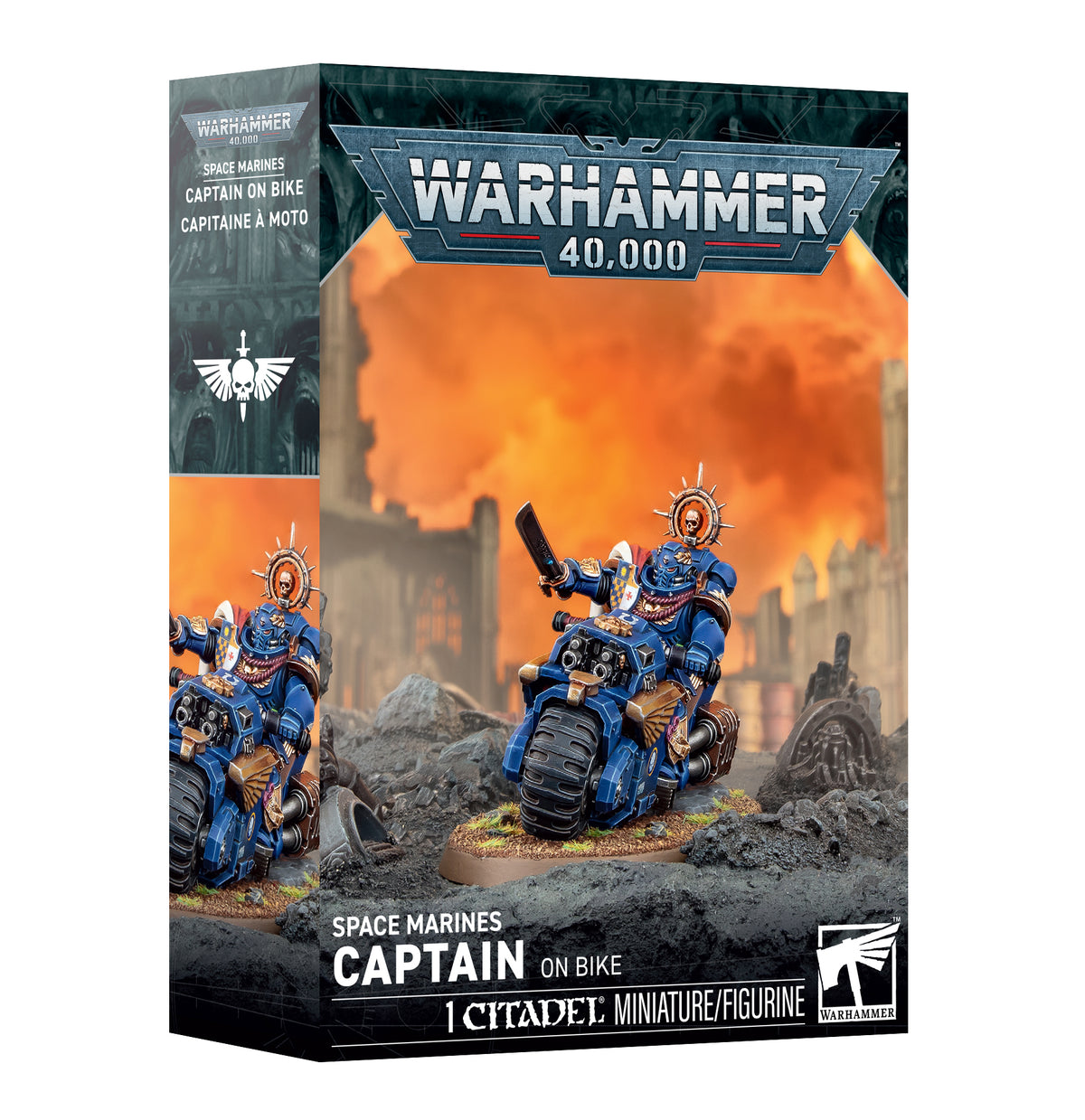 SPACE MARINES: CAPTAIN ON BIKE (48-113) (PRE-ORDER)