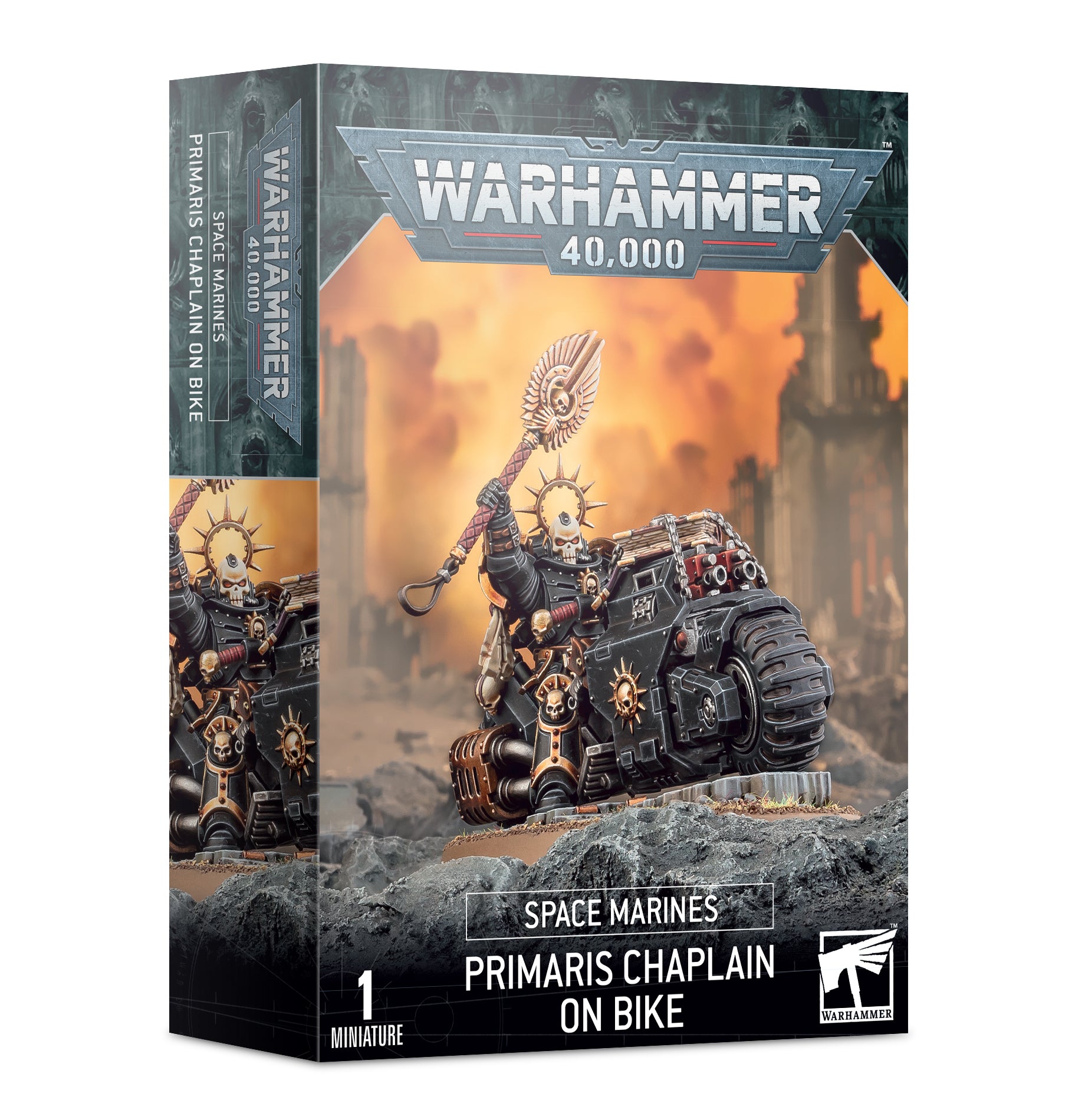 Space Marines: Primaris Chaplain on Bike (48-31)